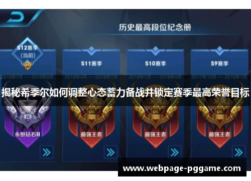 揭秘希季尔如何调整心态蓄力备战并锁定赛季最高荣誉目标